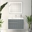 Mueble de baño Capri suspendido 2 cajones de Disbain 